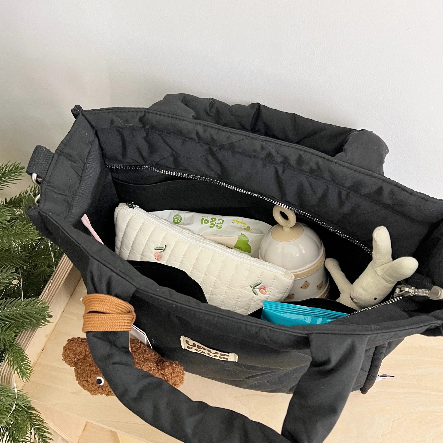 Torba dla mamusi o dużej pojemności torba macierzyńska wózek dziecięcy torba do zawieszenia torby na pieluchy przechowywanie wielofunkcyjne torebka rzeczy dla dziecka