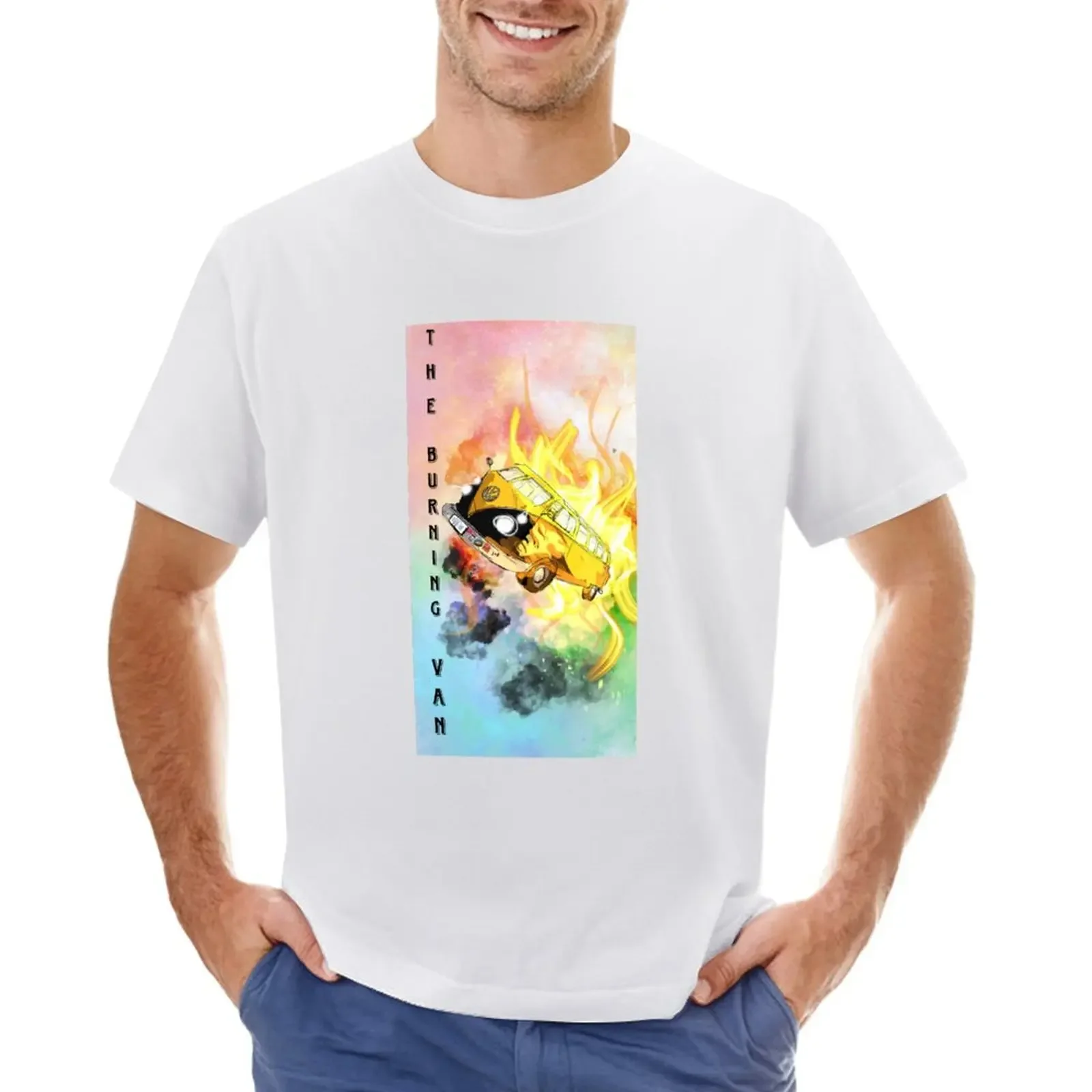

THE BURNING VAN 2023 T-shirt boys whites heavyweights tees mens graphic t-shirts