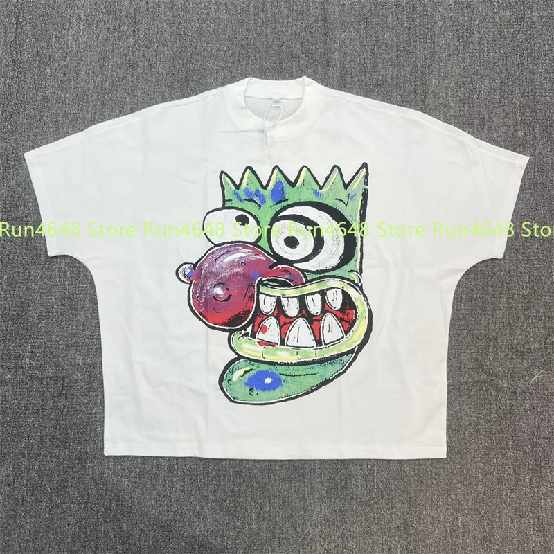 

Blutosatire Top Cartoon Print Hip Hop High Quality 1:1 Men's and Women's Blutosatire T-shirts