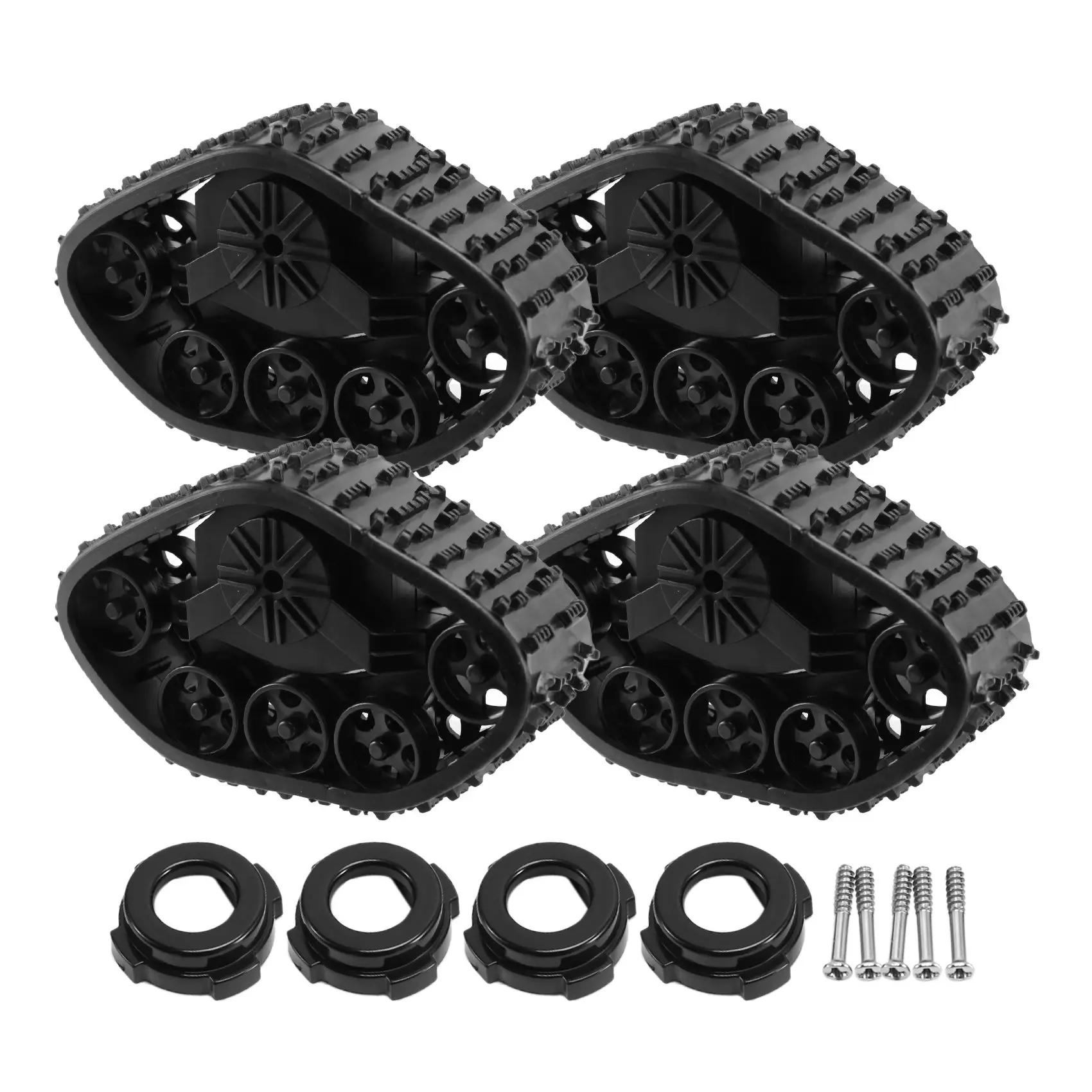 

4Pcs Upgrade Track Wheels Spare Parts for 1/16 WPL B14 B24 C14 C24 Truck RC Car Accessories Upgrade Spare Parts RC Car Parts