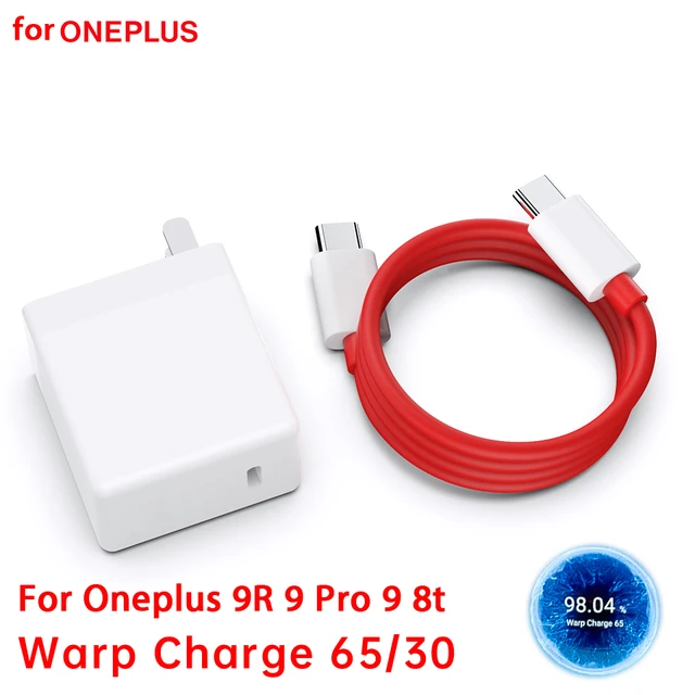 For Oneplus Charging Cable USB C Warp Charger Charge 65w For One plus 9 Pro  8t