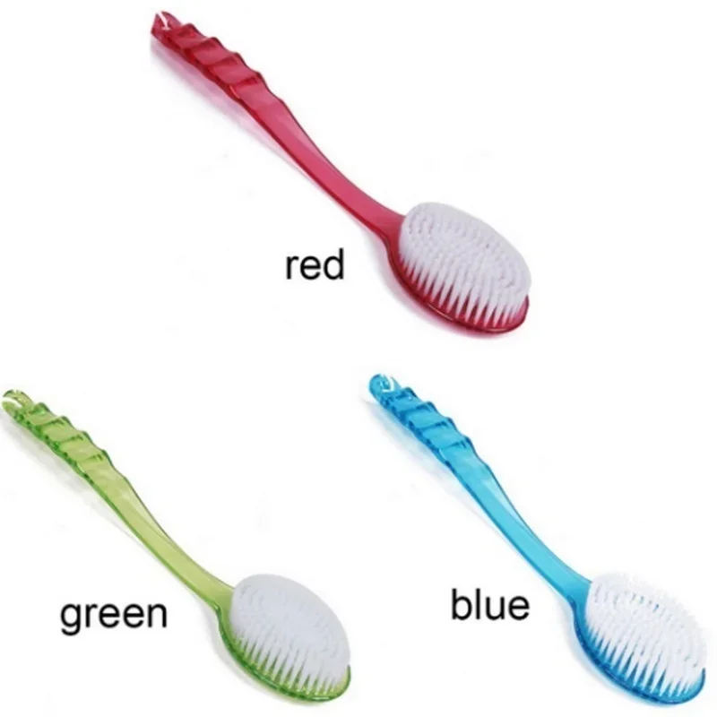 Body Brush Back Spa Long Natural Plastic Bristle Shower