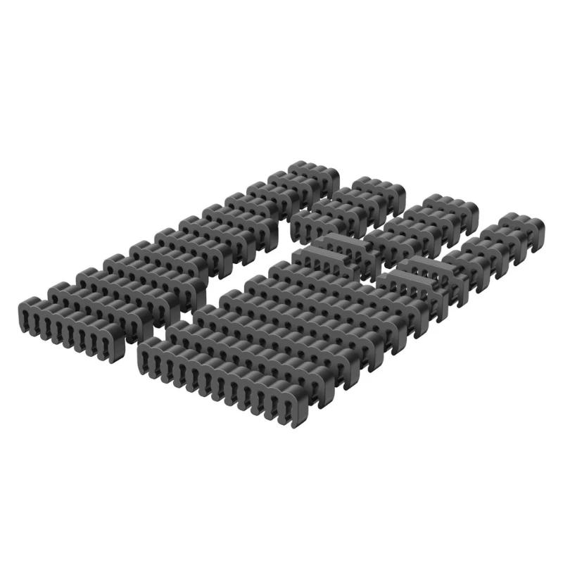 34-Piece Acrylic Cable Comb Set for Streamlined Cable Management