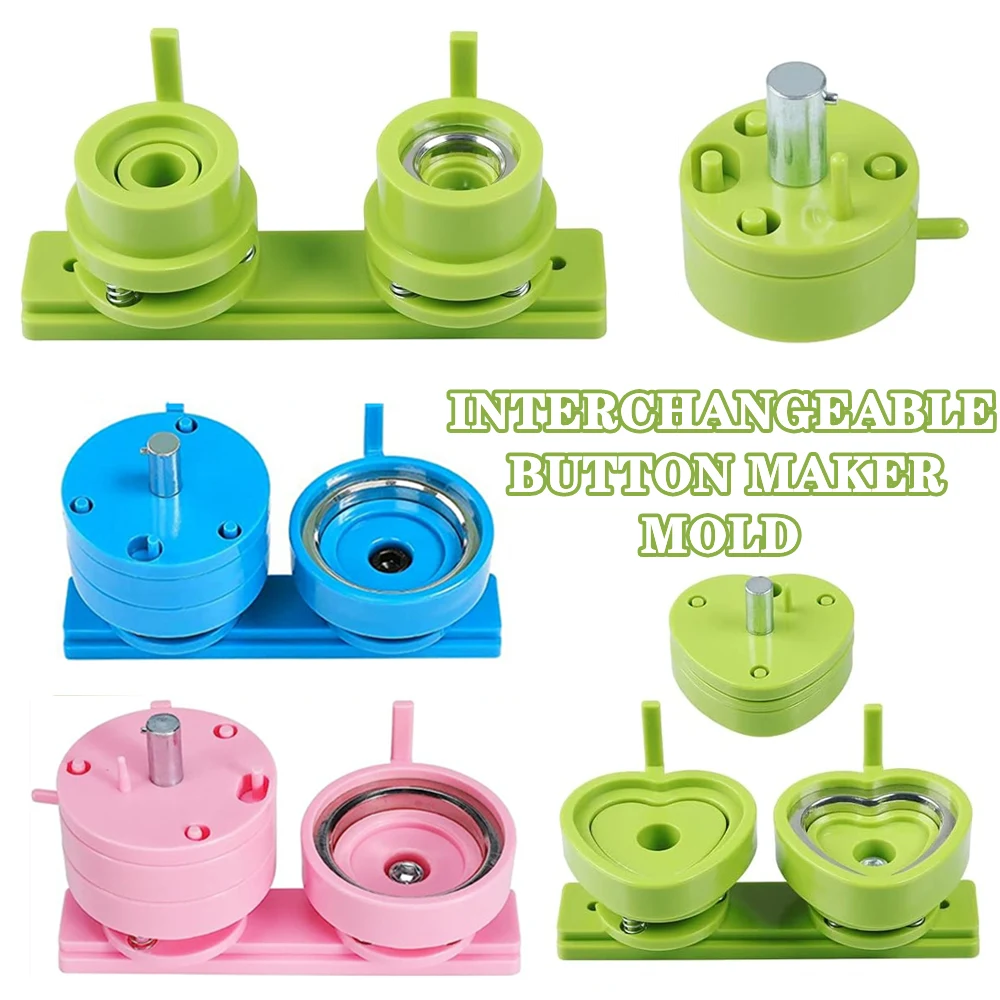 Replaceable Badges Button Maker Machine Mold, 25-58MM Pin Badges Making Machine Mold, DIY Pin Button Punching Press Molds