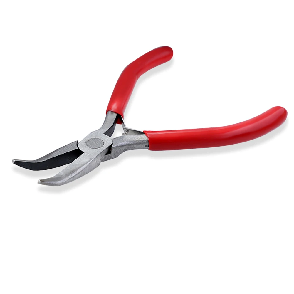 Pince à Bijoux Bout Rond - Pour Fabrication Boucles D'Oreilles, Perlage - Acier Carbone, Poignée Ergonomique - 8.1cm