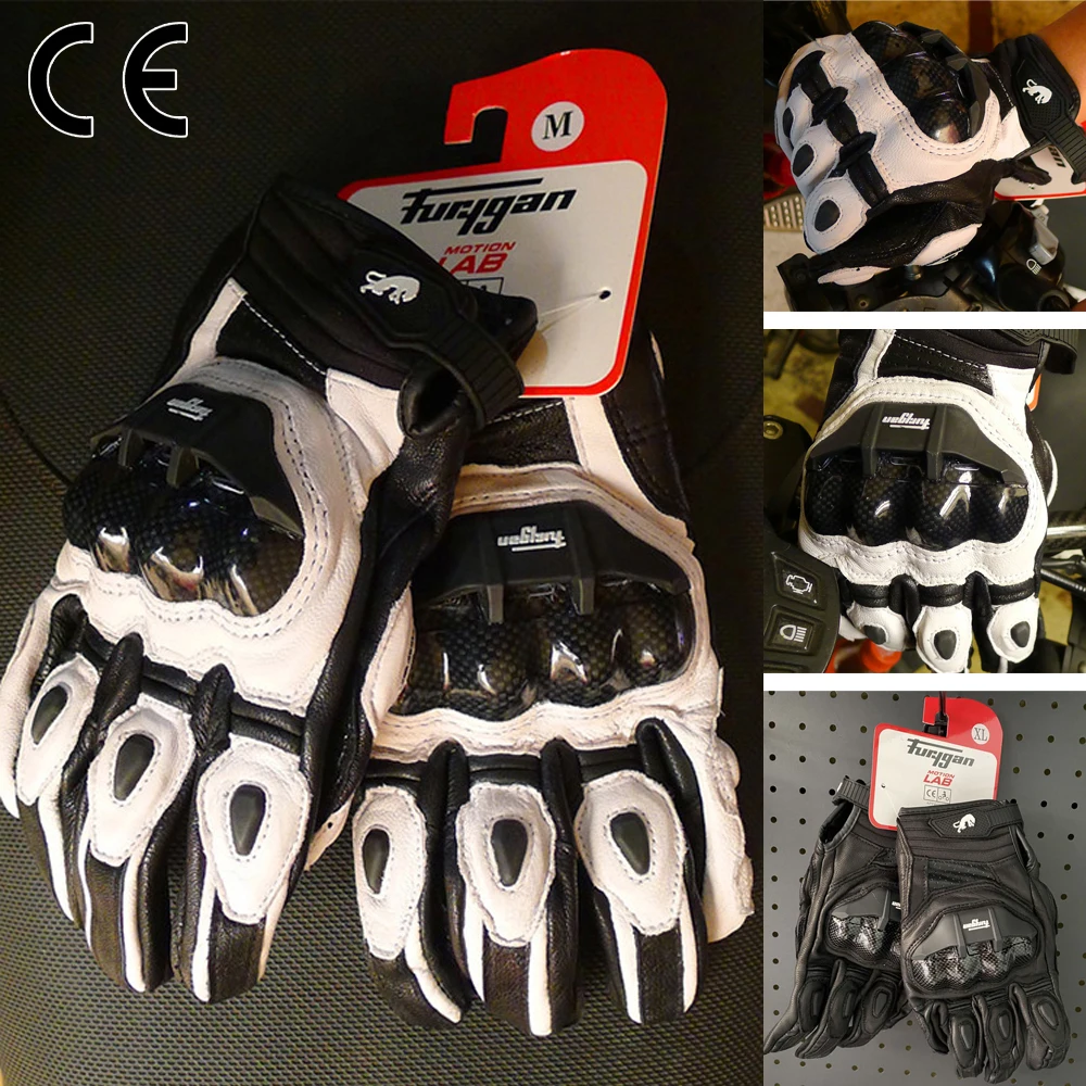 FuryganMotorcycleGlovesShortKnightCarbonFiberDropProtection