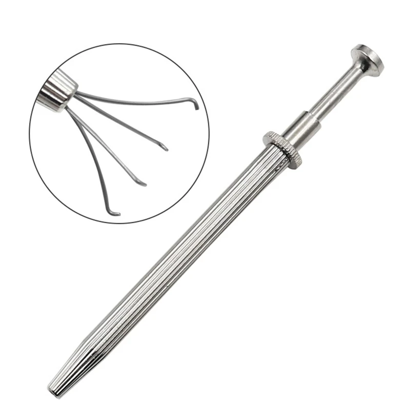  Piercing Ball Grabber Tool,Pick-Up Tool with 4 Prongs  Professional Surgical Steel Push in Syringe Type Quad Prong Small Bead  Holder Grab Ball Catcher Body Piercing-Tool : Beauty & Personal Care