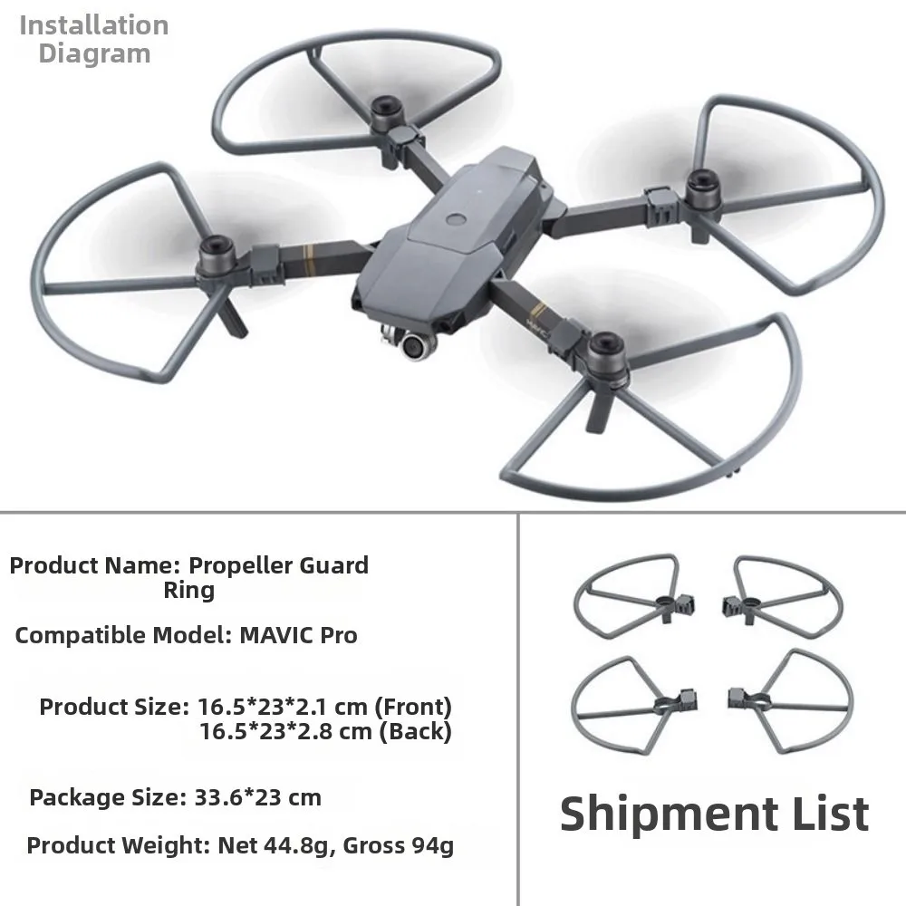 멀티스타일 프로펠러 가드 ABS 41*34*5cm 드론 보호 커버 퀵 릴리스 부품 액세서리 DJI MIN 3PRO 드론에 적합