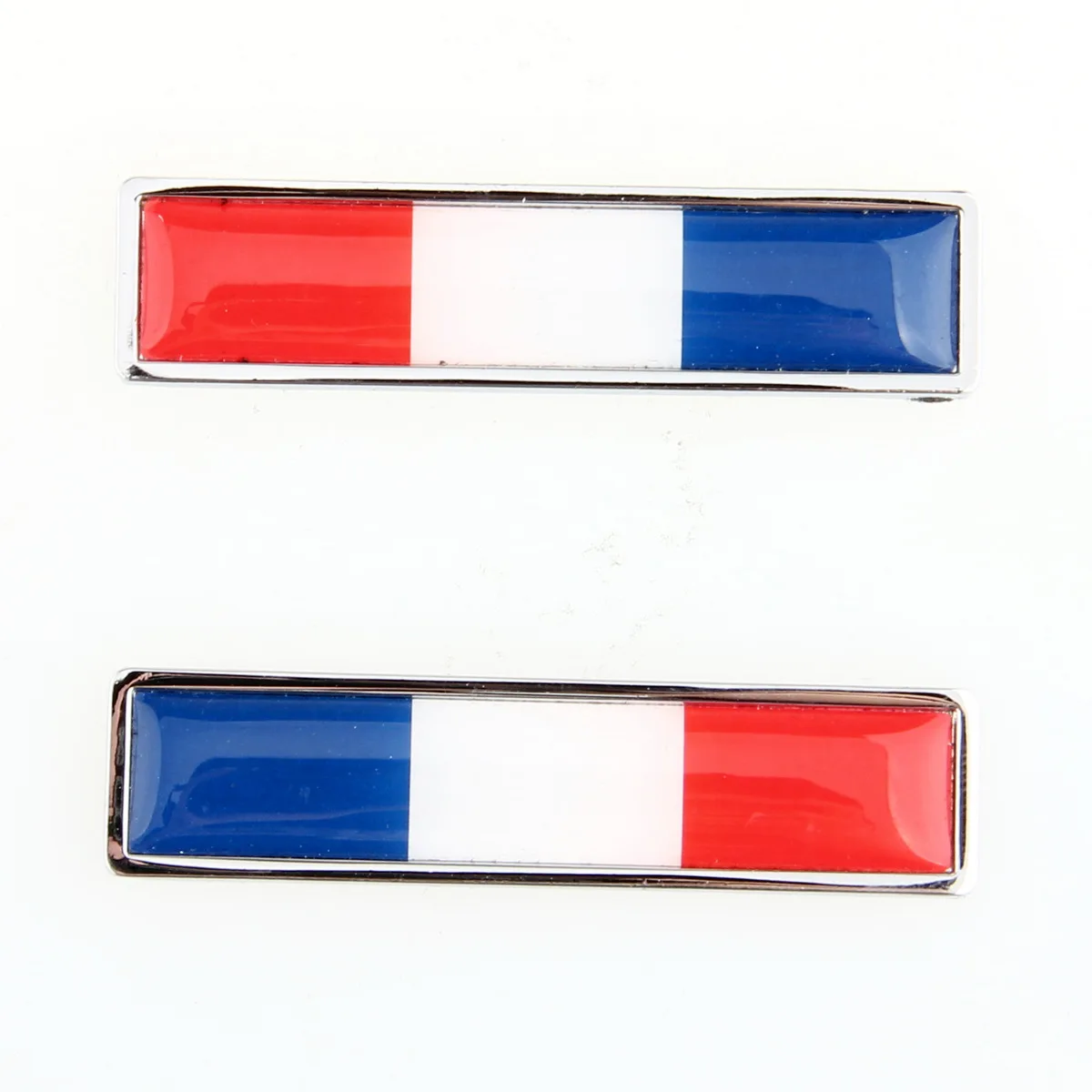 2 Stück/Paar 3D Tricolor Flaggen Auto Emblem Abzeichen Aufkleber