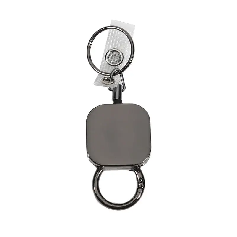 Robuster Schlüsselanhänger aus einziehbarem Metalldraht, Abzeichenrolle, Ausweis, Schlüsselband, Namensschild, Karte, Ausweishalter, Rolle, Schlüsselanhänger, Outdoor-Werkzeug, Geschenk – Detail 17