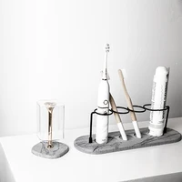 Toothbrush Holder Hygroscopic Base Storage Rack Bathroom Accessories Electric ToothBrush toothpaste Stand Shelf organizer 6