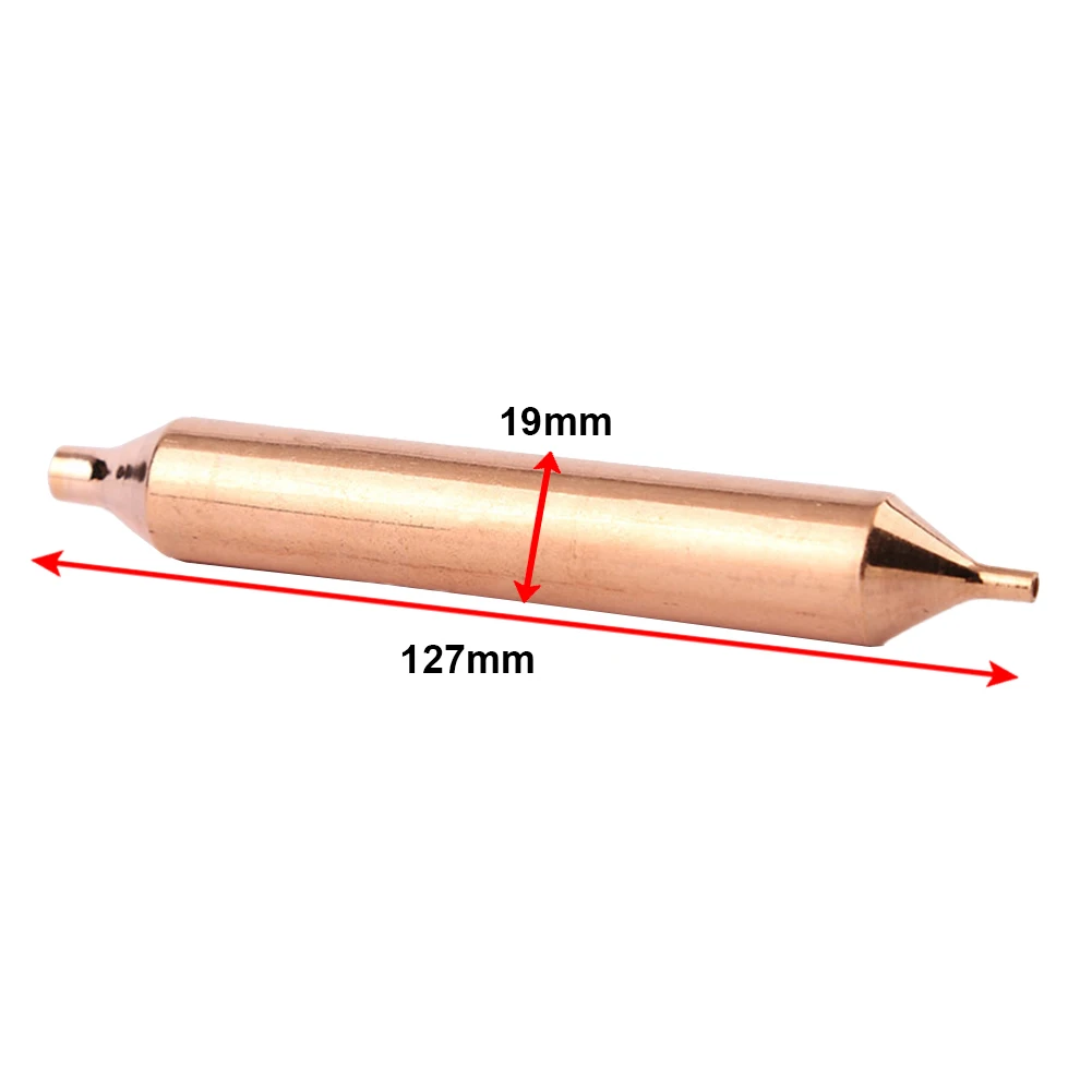 5PCS Refrigerator Filter Dryer 19mmx127mm For Refrigeration Copper Filter Drier Removes Impurities Contaminants