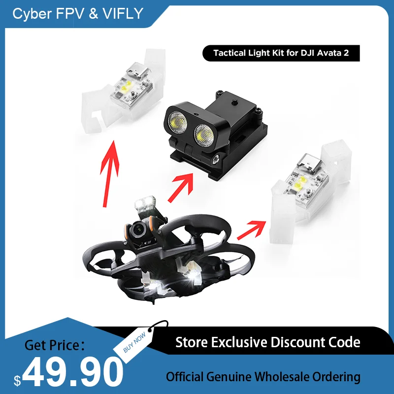 VIFLY Tactical Light Kit for DJI Avata 2