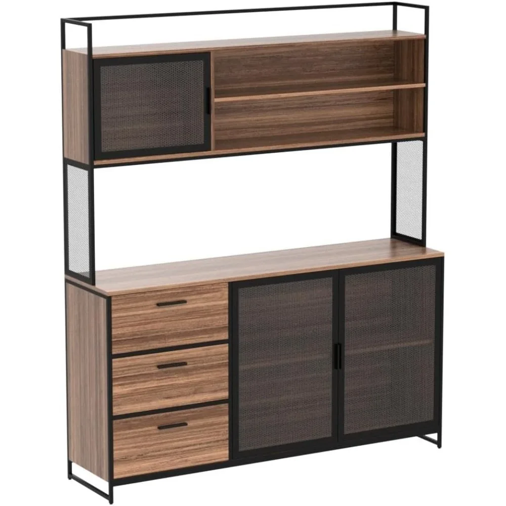 Ljustra Kitchen Hutch Cabinet interior