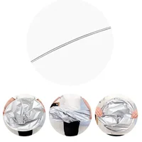 Cape de coupe de cheveux de taille moyenne pour adulte, tissu de teinture pour cheveux, cape de coupe de cheveux domestique respirante, outil de coupe de cheveux pliable 2