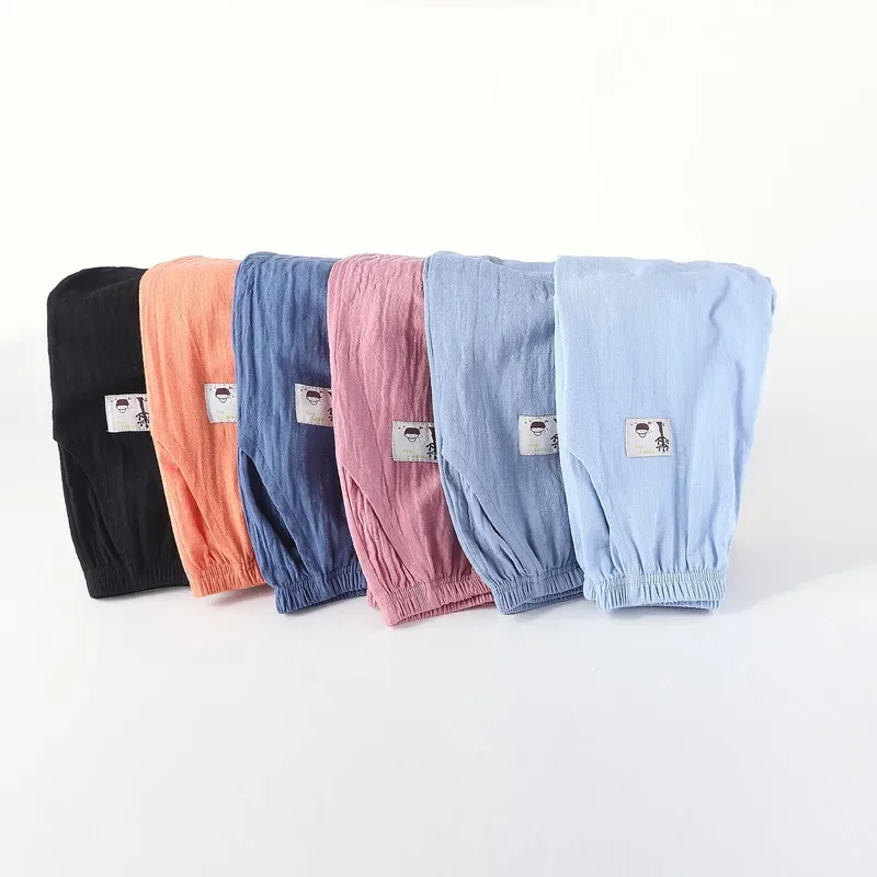 Summer Kids Mosquito-Proof Loose Wide-Leg Pants Airy Lantern Lounge Sleepwear For Boys Girls 2-10Y Girls Boys Kids Pants