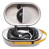 LTGEM Carrying Case Compatible with Meta/Oculus Quest Pro and Controllers, Charging Dock, Cables for Travel Storage 1