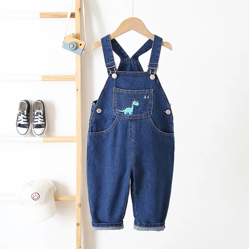 IENENSToddlerInfantBoysLongPantsDenimOverallsDungareesKidsBabyBoyJeansJumpsuit