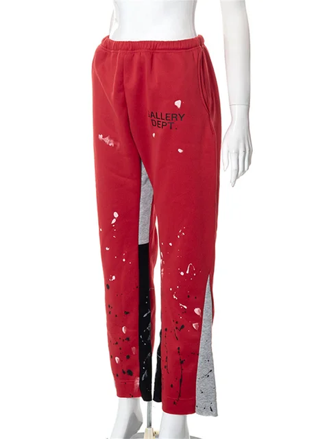 10pcs Casual Sport Pants Women Trousers Fashion Graffiti Printed Slacks  Streetwear Sweatpants Bulk Lots Wholesale Items M10343