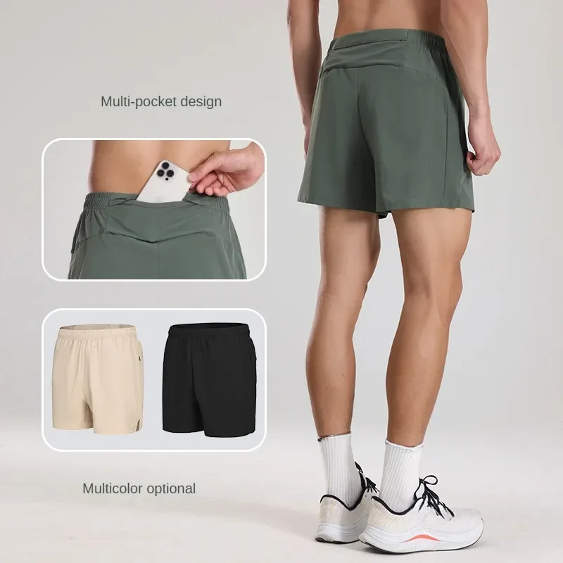 

Men's Oversize Fitness Quick Dry Workout Zipper Pockets Athletic Sports Shorts Gym Basketball Training Marathon Hiking Shorts
