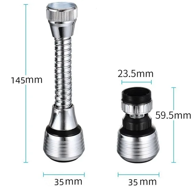 2 Modes Sink Faucet 360 Degree Rotation Filter Extension Tube Shower Water Saving Tap Universal Kitchen Gadgets Accessories 2