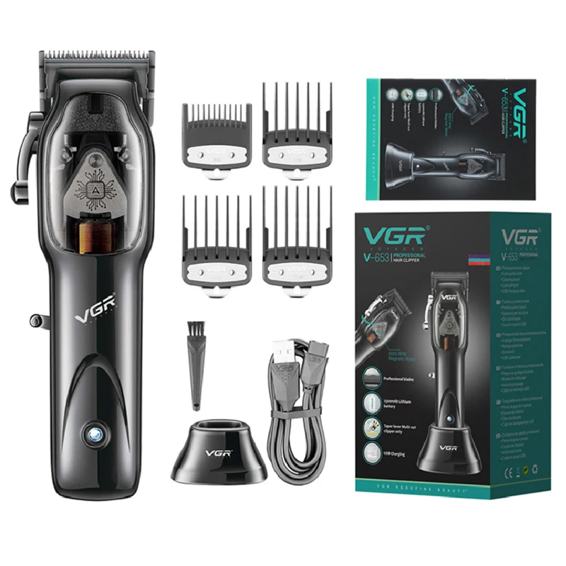 VGR مقص الشعر المهنية آلة قطع الشعر اللاسلكي الشعر...