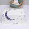 Baby Monthly Milestone Blanket For Girl Boys Floral Wings Newborn Soft Flannel Blanket Photo Prop Background Child Play Mats 6