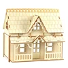 Wooden Miniature Doll House 3D Puzzle Building Model Kit DIY Assembled DollHouses Toys For Children Girls Birthday Gift 1