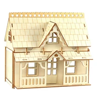 Wooden Miniature Doll House 3D Puzzle Building Model Kit DIY Assembled DollHouses Toys For Children Girls Birthday Gift 1