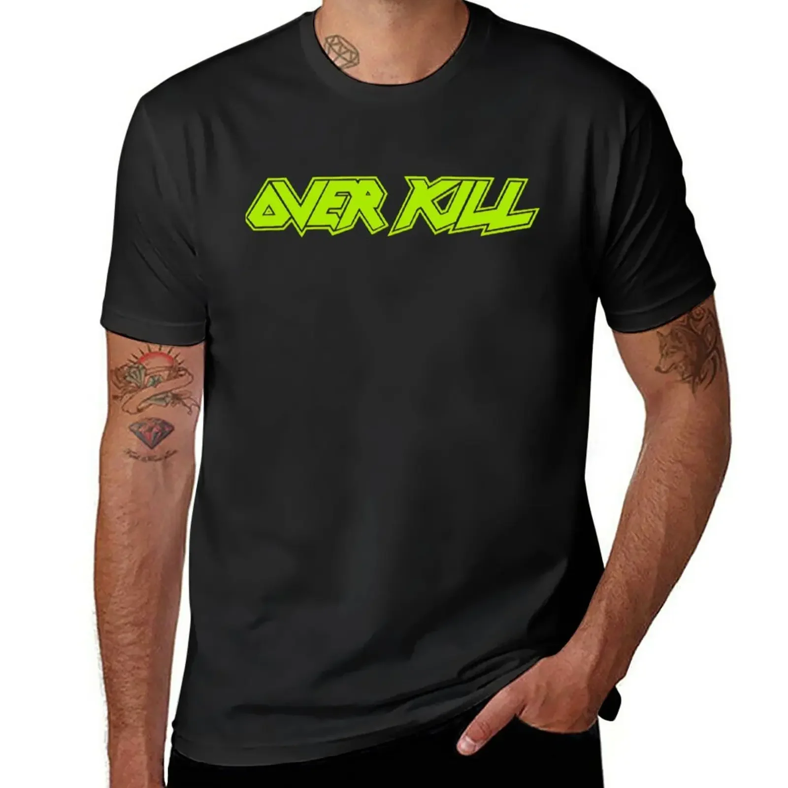 

Overkill (Transparent) Green For Fans T-Shirt Blouse vintage clothes clothes for men