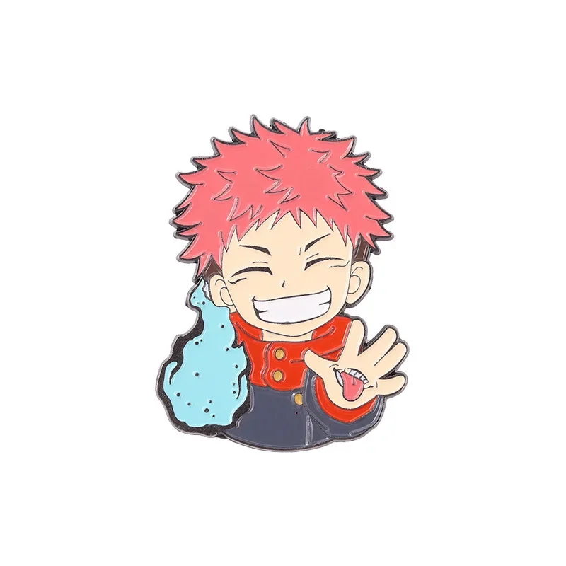 

Cute Jujutsu Kaisen Anime Brooch Satoru Gojo Itadori Yuji Cosplay Brooch Exquisite Decoration Pins Gifts