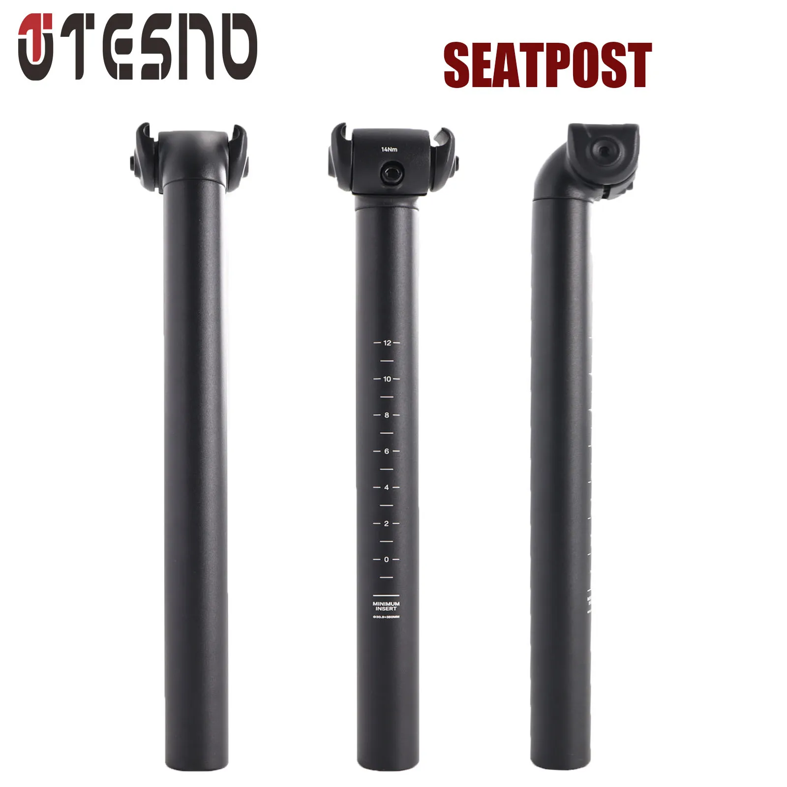 TESNO Bicycle Seatpost Road MTB Mountain Ultralight Aluminum Alloy Bike Seat Tube Seat Post 27.2/30.9/31.6mm*350mm Cycling Parts 2