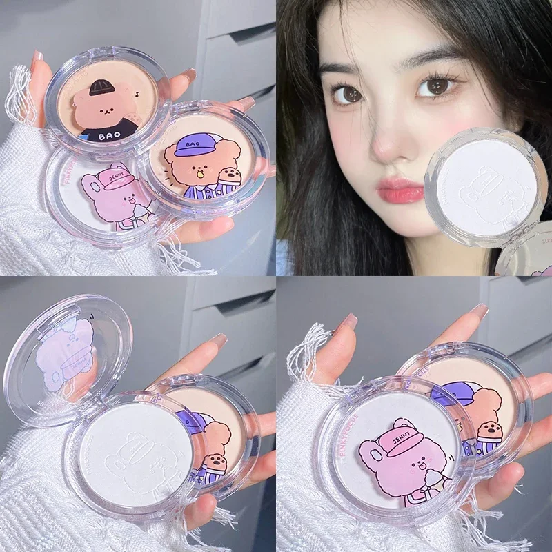 Face Powder Pressed Powder Foundation Setting Powder Loose Powder Compact Powder Face Oil Control Matte Makeup Powder Moisturizing Press Powder Brighten Skin Tone Waterproof Lasting