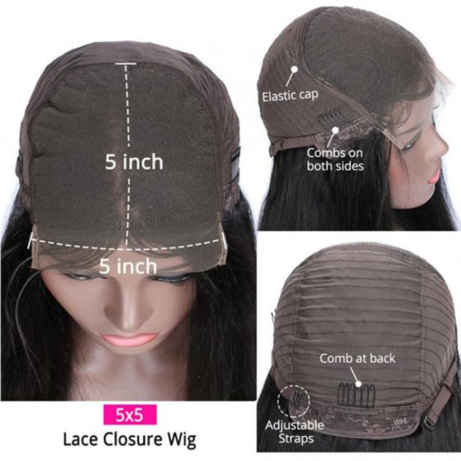 5x5 lace front wig