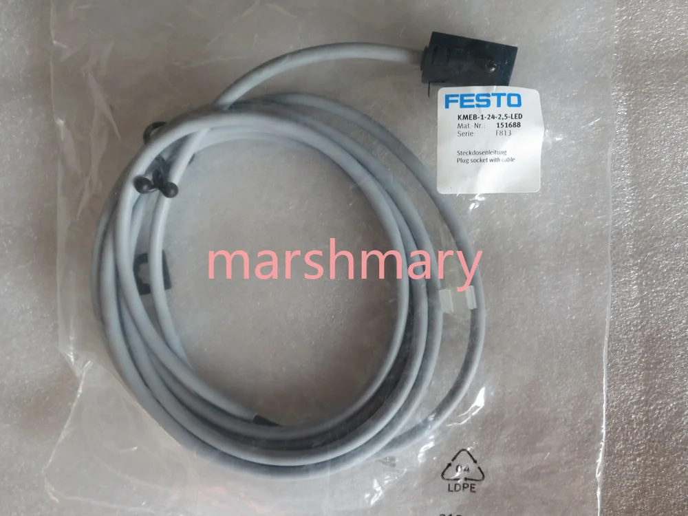 Cavo Con Presa Festo KMEB-1-24-2.5-LED 151688 2,5 Metri – Nuovo
