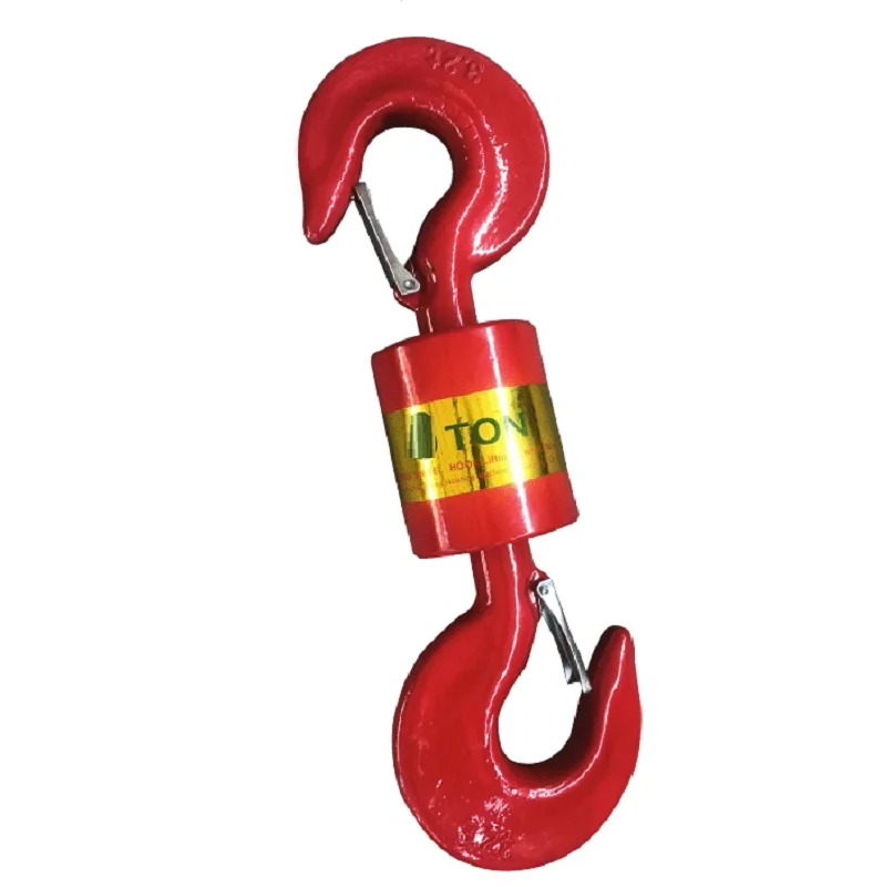 8T Universal vertical swivel hook lifting tool crane cargo hook oil field  safety hook sling alloy steel industrial grade - AliExpress