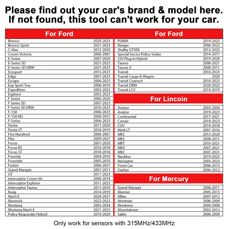 EL50449 TPMS Tire Pressure Monitor Sensor Scanner EL-50449 Activation Tool For Ford Lincoln Mercury Diagnostic Tools