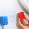 1pc/set Wall Mounted No-Punch Block Toothbrush Organizer Toothbrush Block Holder Toothbrush Holder Bathroom Accessories 4
