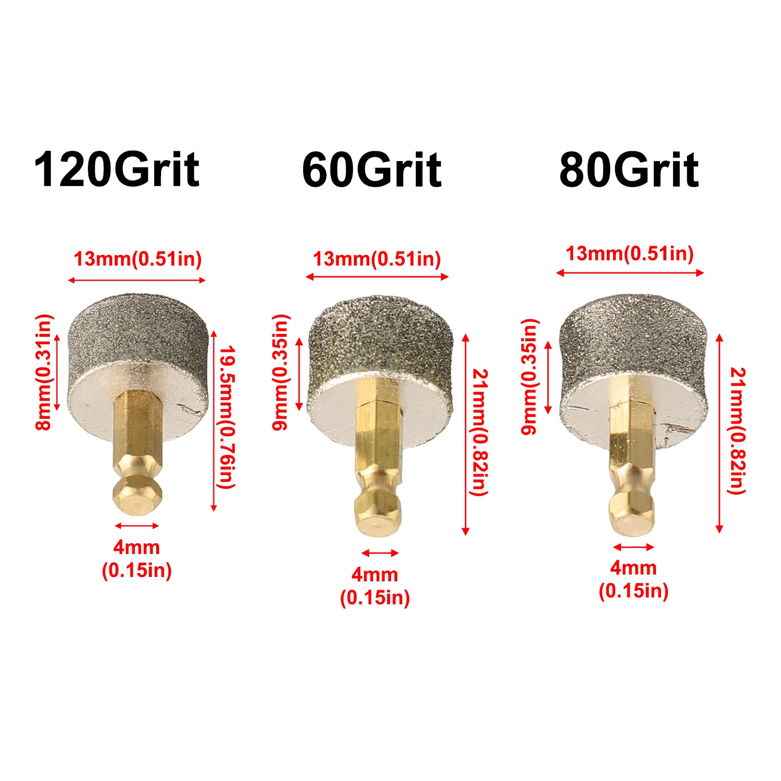 3pcs Nail Pet Head Replacement Dog Grinding Trimmer Wheel Electric Tip Professional Heads