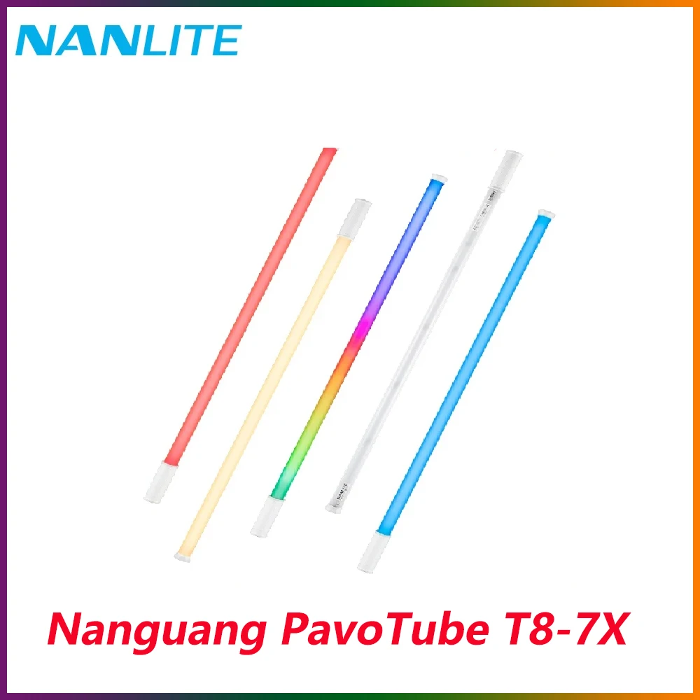 

Nanlite Nanguang PavoTube T8-7X T8 7X RGB Tube светильник портативная ручная осветительная палочка для фотосъемки RGB