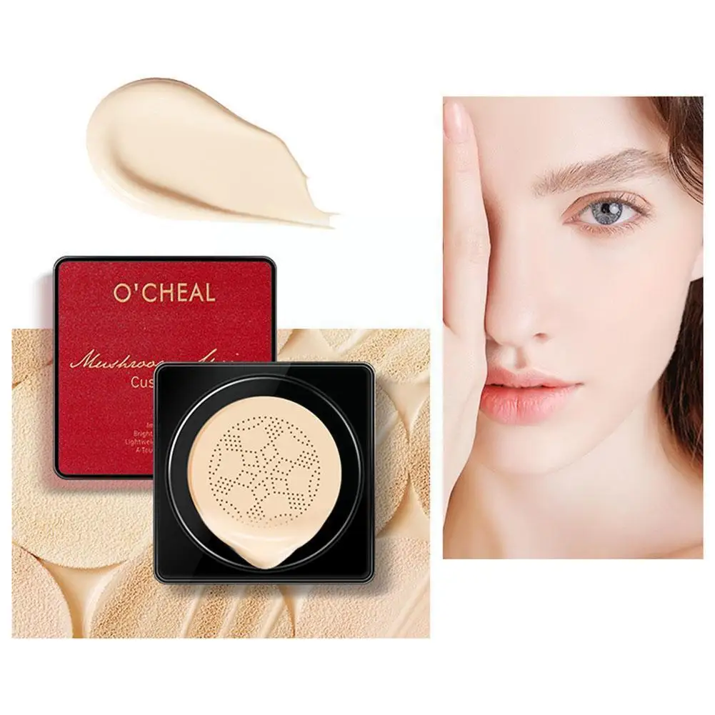 

Mushroom Head Air Cushion CC Cream Natural Moisturizing BB Makeup Concealer Oil-control Cosmetics Cream Whitening Foundatio B5S2