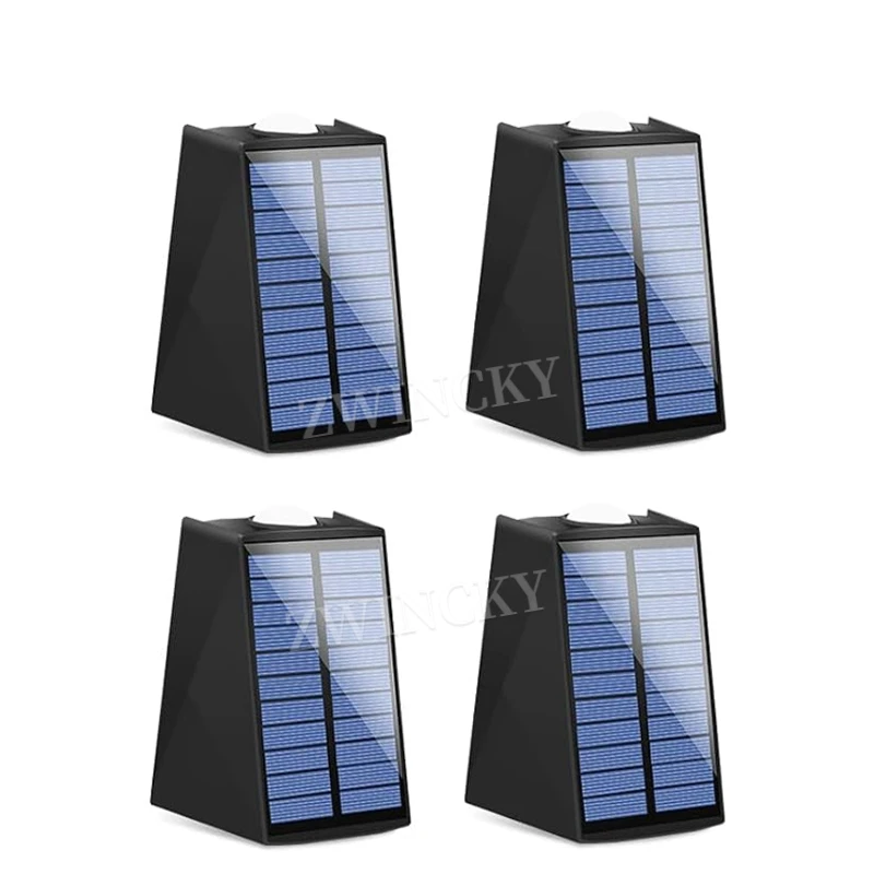 Solar Outdoor Lights Solar Wall Lights Up and Down IP65 Waterproof Solar Sconce Lamp Sunlight for Outside House Garden