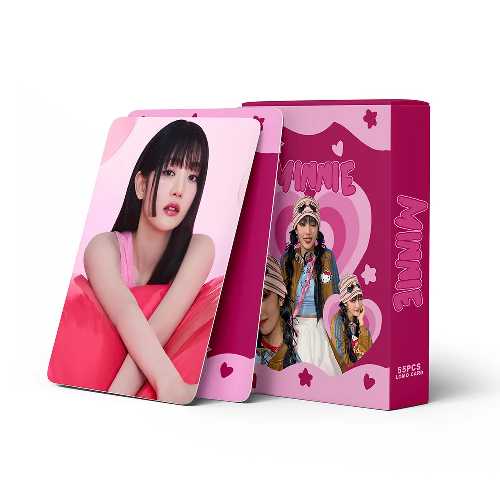 55pcs/set Kpop GIDLE Lomo Cards Minnie Solo Photocards New Album G-idle Photocards Photo Print Cards