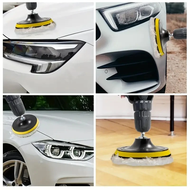 5-piece set of car beauty waxing and polishing disc cleaning brushes 4
