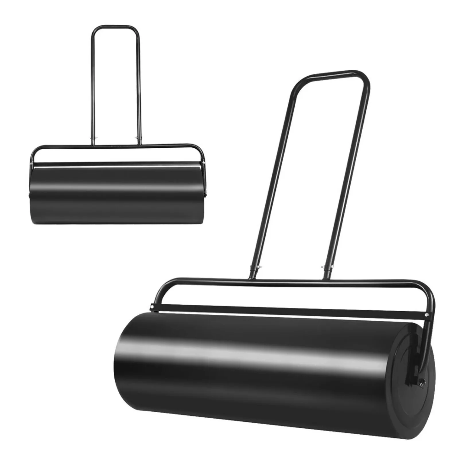 

US36 inch lawn roller filled with water and sand, push and drag roller black-