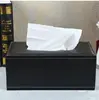 High-Quality Leather Paper Drawer, Living Room, Household Tissue Box, Creative PU Napkin Paper Box, Car Mounted Tissue Paper Box 1