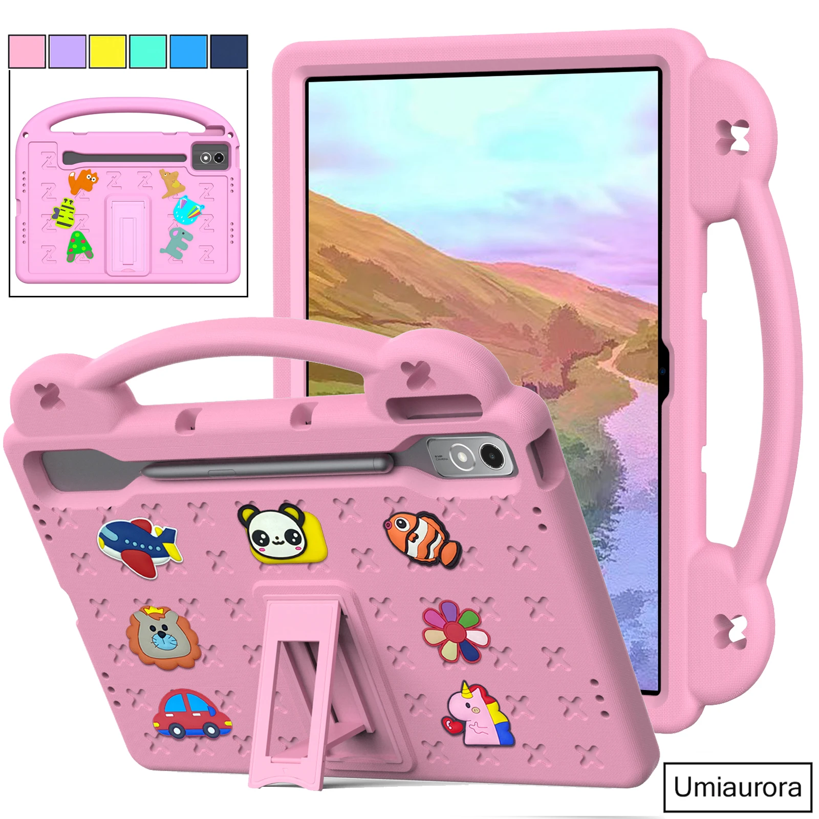 Kids Shockproof EVA Handle Stand Tablet Case
