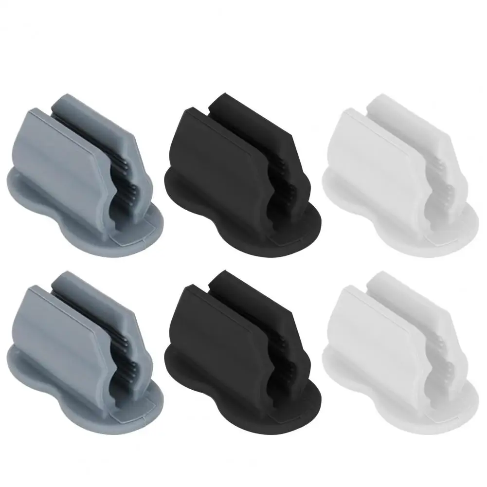 6Pcs Upgraded Pen Holders Self Adhesive Strong Adhesive Easy to Install Pencil Clips Pen Holders Desktop Organizer Accessories