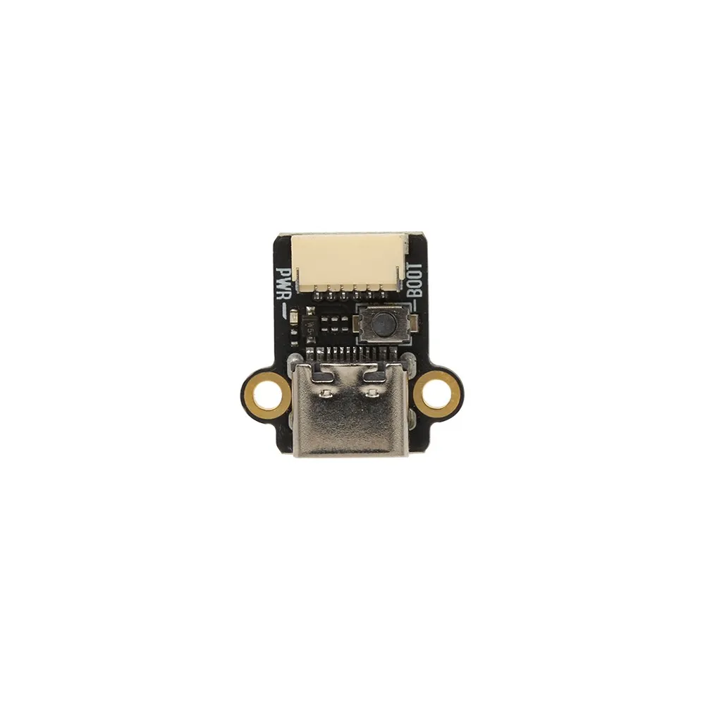 Carte RUSHFPV FC Tuning Board installée sur un contrôleur de vol BLADE 45A AIO, avec câbles connectés.