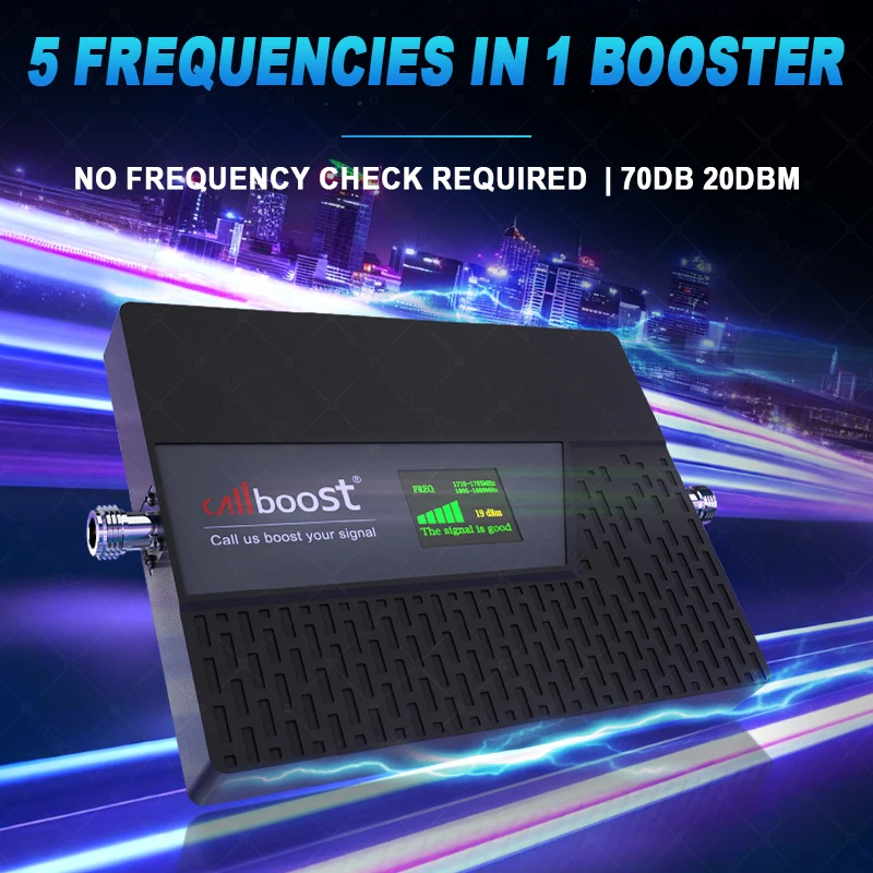 5밴드 B1B3B7B8(700)B28/(800)B20 5G 4G 3G 고이득 가정용 휴대폰 증폭기 GSM 2G 3G 4G WCDMA 안테나 리피터 키트